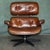 Set of Brown Leather Lounge Armchair and Ottoman with Bentwood Frame from Artsome For Sale - Image 3 of 18