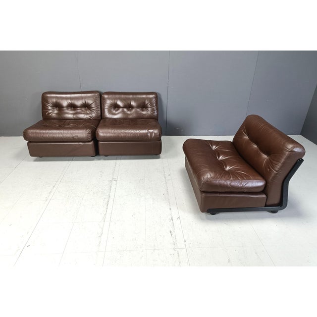 Model Amanta Modular Sofa by Mario Bellini for B&b Italia, 1970s, Set of 3 For Sale - Image 10 of 11