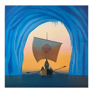 Saint Brendan and the Iceberg, Original Painting by Lynn Curlee