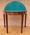 Neoclassical Demi-Lune Table with Green Leather Top, 1940s For Sale - Image 9 of 13