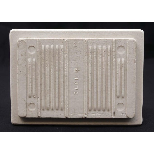 Mid 20th Century Reclaimed Off White Ceramic Bathtub Soap Dish For Sale - Image 6 of 7