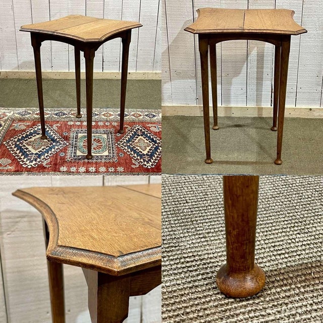 Early 20th Century English Oak Pedestal Table For Sale - Image 3 of 8