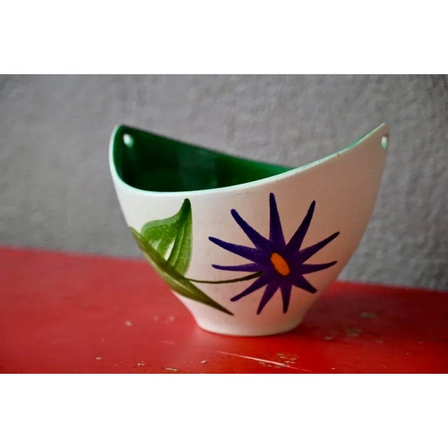 Mid-Century Modern Multicolored Ceramic Cup from Elchinger, 1950s For Sale - Image 3 of 7