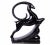 Art Deco 1980s Art Deco Black Ceramic Ram Sculpture For Sale - Image 3 of 7