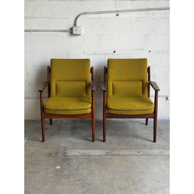 1960s In Style of Arne Vodder Rosewood Set of 2 Model 341 Lounge Chairs Sibast Denmark Mid-Century Modern 1960s For Sale - Image 5 of 10