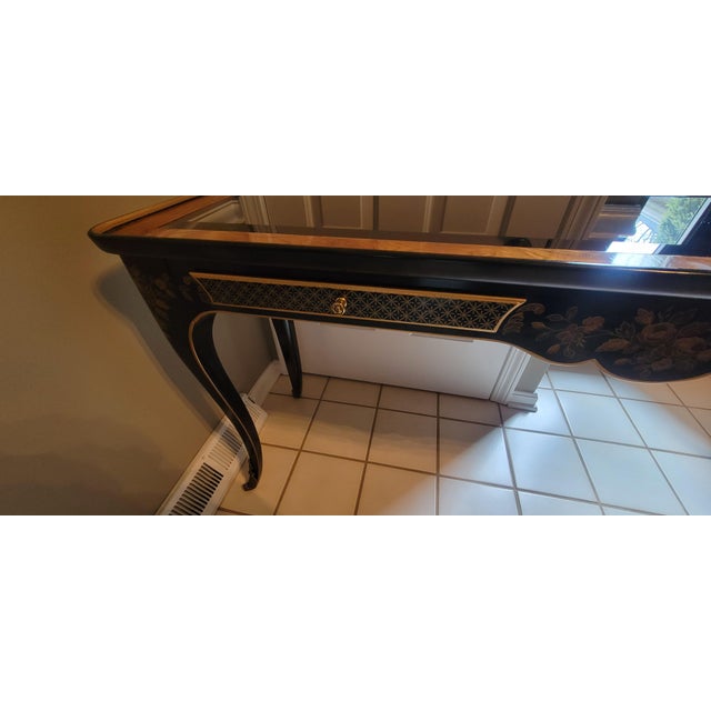 Early 20th Century Early 20th Century Drexel Heritage Chinoiserie Console Table For Sale - Image 5 of 18
