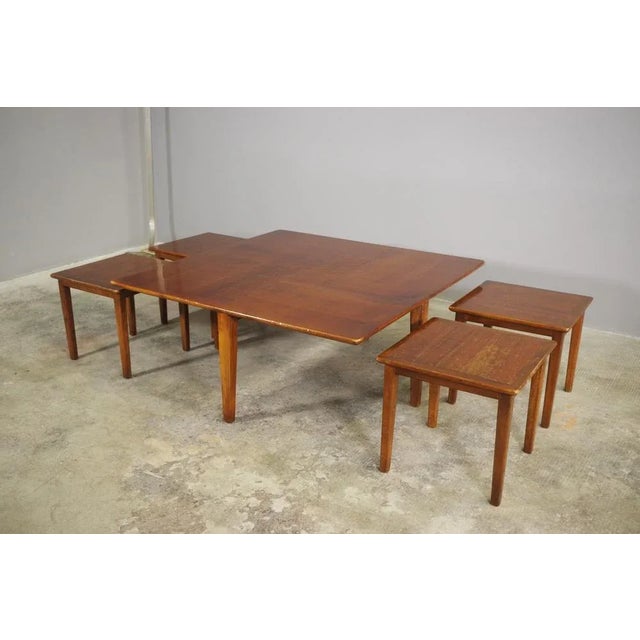 Brown Low Coffee Tables, 1970s, Set of 5 For Sale - Image 8 of 18