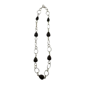 18kt Yellow Gold and Wood Link Necklace