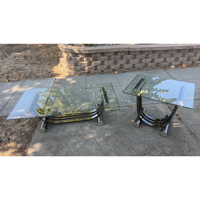 MCM Design Institute of America, Art Deco Coffee Table and Side Table Attributed to Romeo Bega For Sale - Image 16 of 18