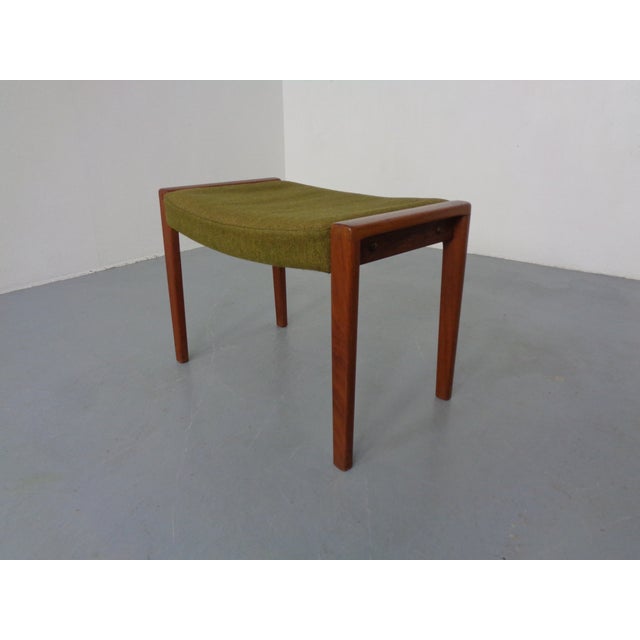 Swedish teak ottoman from the 1960s. The foam padding should be replaced.