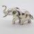 1980s Vintage Italian Handmade Genuine Silver Elephant Figurine Sculpture Miniature For Sale - Image 5 of 11