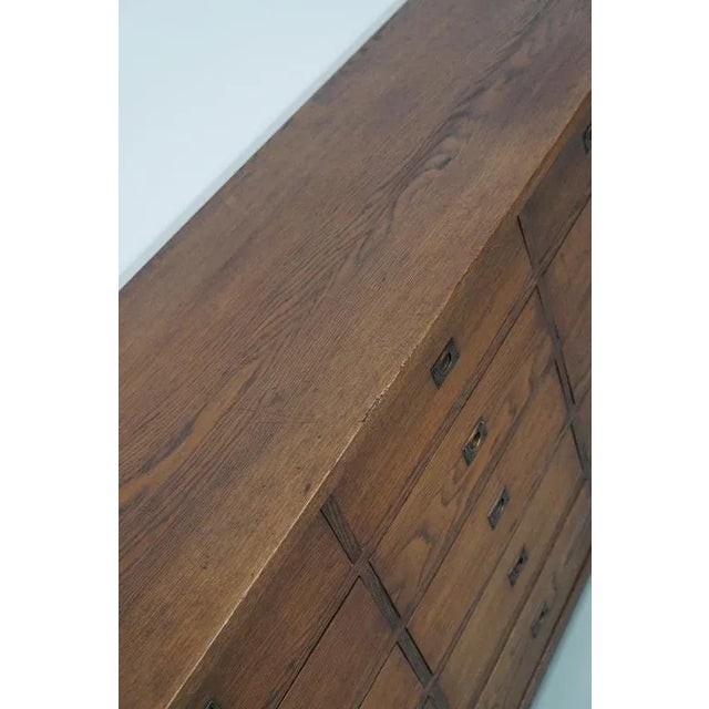 Large Art Deco Dutch Oak Apothecary Cabinet, 1930s For Sale - Image 12 of 17