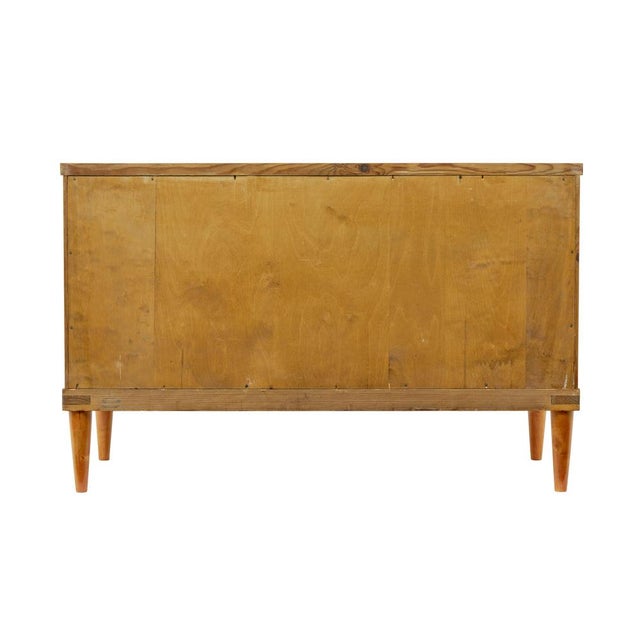 Mid-Century Swedish Birch Inlaid Chest of Drawers, 1950s For Sale - Image 4 of 11