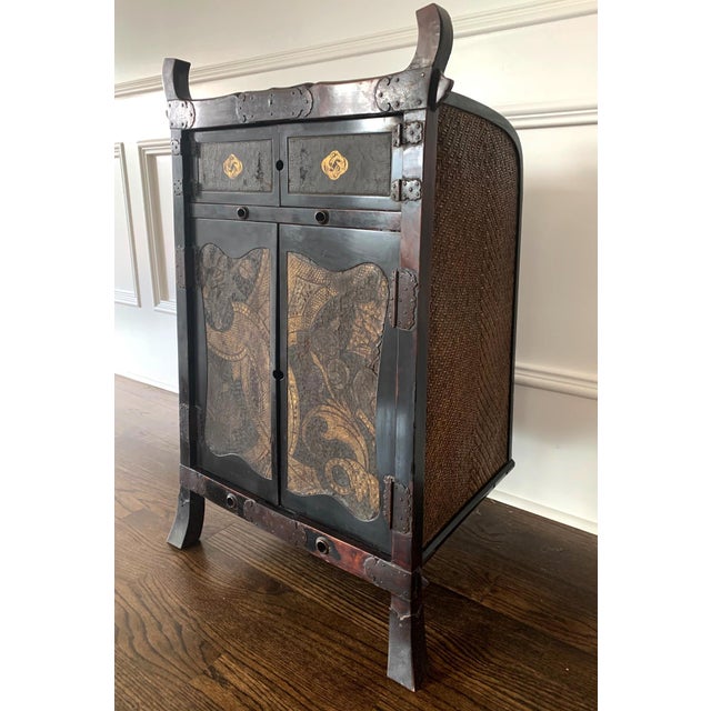 Served as a traveling cabinet as well as a shrine and carried like a backpack for the Buddhist priests and monks during...