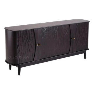 Rhovira Four Doors Wood Sideboard by Loomlan For Sale