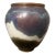 Mid Century Modern Vintage Ceramic Large Studio Pottery Drip Glaze Stoneware Vase For Sale