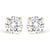 A timeless jewelry essential, these white diamonds studs will bring unparalleled sparkle to your ears. These elegant lab...