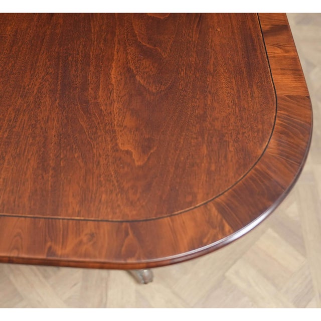 Wood Vintage Old Colony Furniture Mahogany Dining Table For Sale - Image 7 of 15