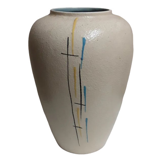 Vintage German Ceramic Vase from Scheurich, 1960s For Sale