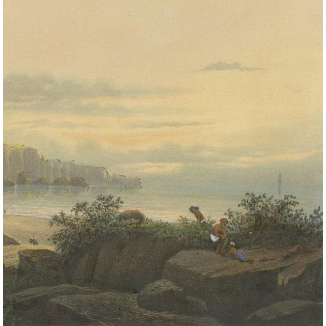 After Salm, Srigonjo Bay, South Coast of Java, 1872, Original Chromolithograph For Sale - Image 4 of 7
