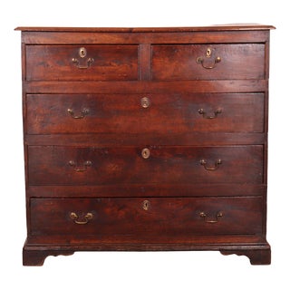 18th Century English Elm Chest of Drawers, 1950s For Sale