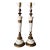 Vintage Hollywood Regency Marble and Brass Table Lamps - a Pair For Sale