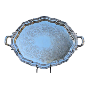 1960s Reed & Barton Winthrop Silver Plated Serving Tray