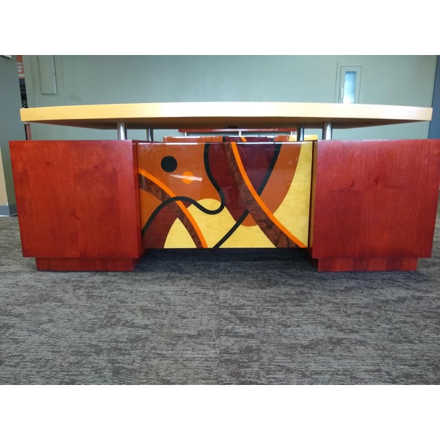 MidCentury Modern Designer Benjamin Le Desk & Credenza Pair Chairish