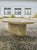 Vintage Modern Stone Coffee Table With Ripple Pedestal Base | Italian Style For Sale - Image 4 of 13