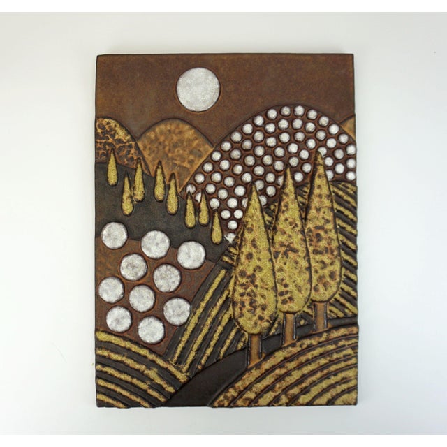 Large Ceramic Wall Panel by Dietmar Liedke for Karlsruher Majolika, 1970s For Sale - Image 12 of 12