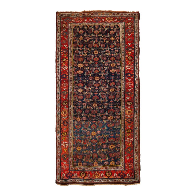 Persian Antique Bidjar Bijar Runner Rug Carpet Circa 1920 | 9.25’ X 4.5' For Sale