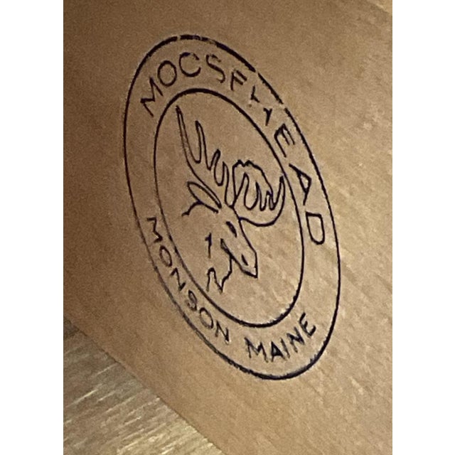 Solid Maple Mission Style Twin Bedframe Made in Maine by Moosehead Furniture - Vintage Late 20th Century. Moosehead...