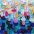 Blue Breathtaking - Large Original Abstract Textural Impasto Triptych Painting by Shiri Phillips For Sale - Image 8 of 10