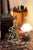 1920s 1920s Folk Art Dark Walnut Corner Shelf With Gothic Floral Details For Sale - Image 5 of 15