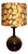 Vintage Table Lamp with Original Autumn Leaf Shade For Sale