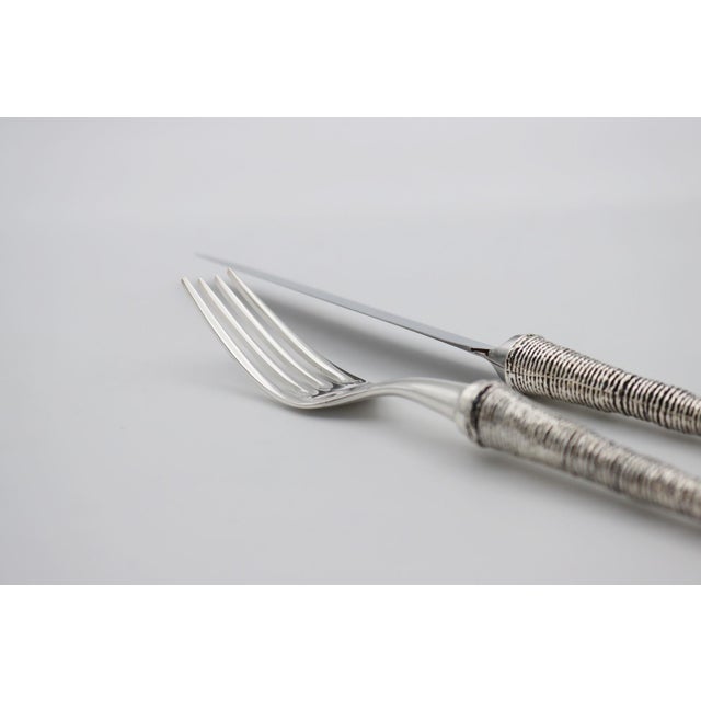 Bronze Ocean Tableware by Richard Lauret, Set of 2 For Sale - Image 6 of 11