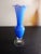 Cobalt Blue Ombre Hand Blown Cased Glass Bud Vase For Sale In Dallas - Image 6 of 7