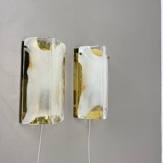 Kalmar Hollywood Regency Murano Glass Wall Lights from Kalmar Lights, 1960s, Set of 2 For Sale - Image 4 of 18