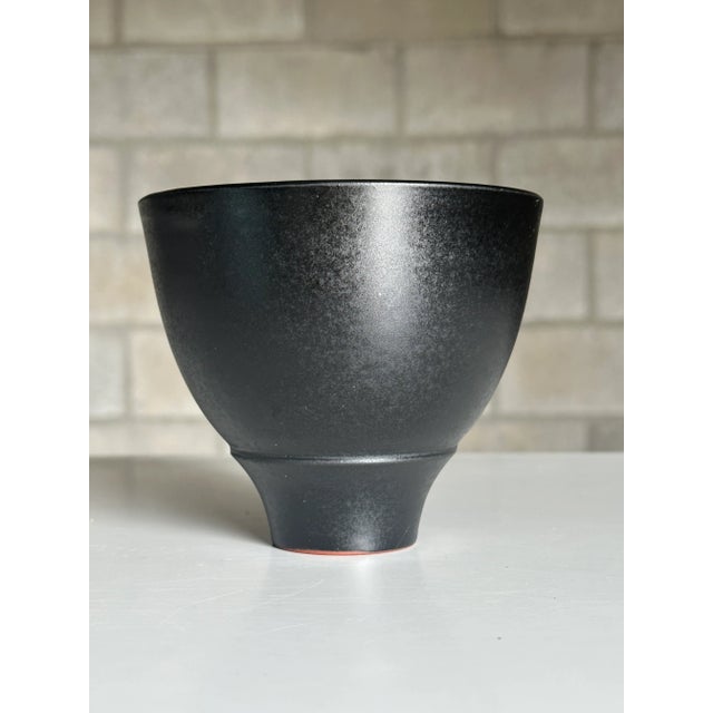 Mid-Century Modern 1950s Swedish Vase Bowl Attributed to Upsala Ekeby For Sale - Image 3 of 6