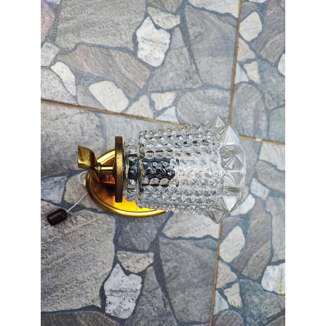Vintage Brass Wall Lamp, 1950s For Sale - Image 4 of 8
