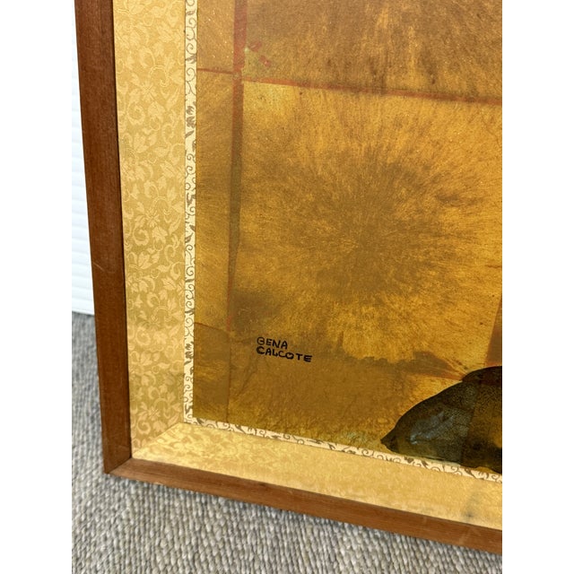 Japanese Byobu Persimmon Tree Screen For Sale - Image 4 of 12