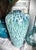Ceramic Late 20th Century Peacock Feather Blue & Green Drip Glazed Pottery Vase For Sale - Image 7 of 12