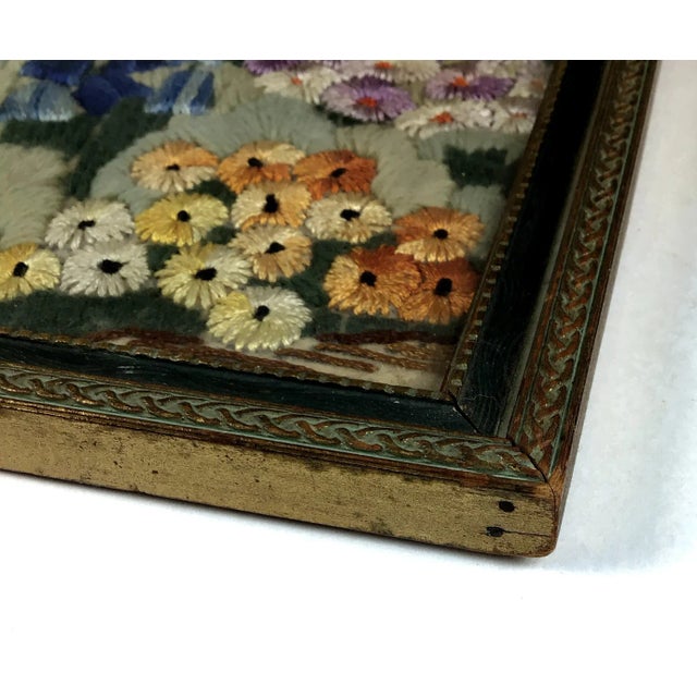 Antique Framed Hand Crocheted Textile Work of Art For Sale In Portland, ME - Image 6 of 11
