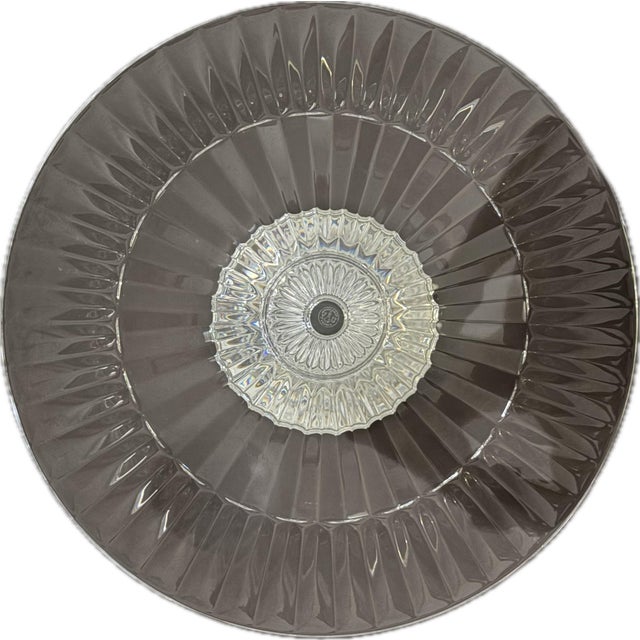 French Rare Baccarat "Mille Nuits" 12.5" Pedestal Cake Stand – Designed by Mathias – Discontinued For Sale - Image 3 of 11