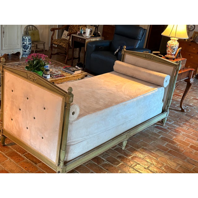 Wood Offering Ending Soon: Antique French Neo-Classical Daybed For Sale - Image 7 of 8