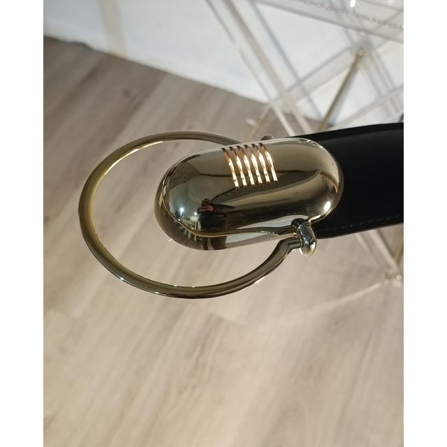 Cobra Leather Desk Lamp by Traso Milano, 1988 For Sale - Image 15 of 16
