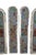 A charming set of four Early 1900s Edwardian reclaimed, leaded hand painted stained glass windows. Features a multicolored...