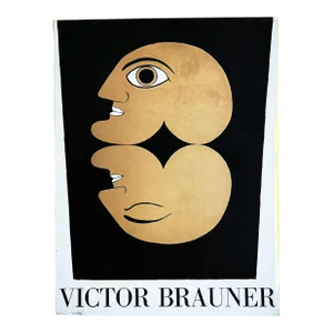 1963 Victor Brauner Art Exhibition Book Poeme Rene Char Vintage Art Book Catalog Le Point Cardinal Paris