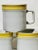 Rondure Stone 200 Yellow Coffee Cup Mug Double Yellow Band Ring Japan - Set of 4 For Sale - Image 4 of 6