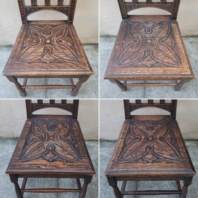 Antique Dutch Dining Chairs Set of 4 Chairish